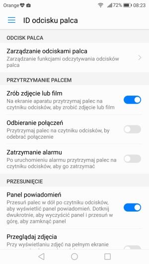 Honor 8 Pro czytnik linii papilarnych
