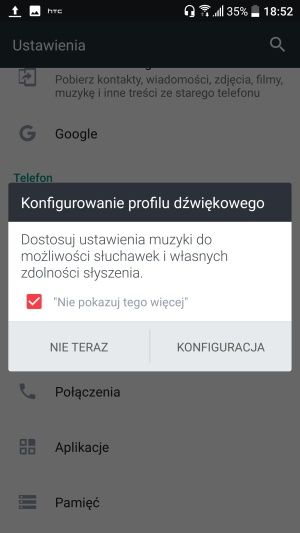 HTV 10 profil dźwięku