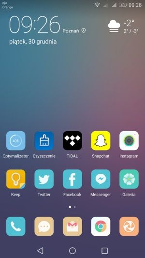 Huawei Mate 9 aktualizacja menu