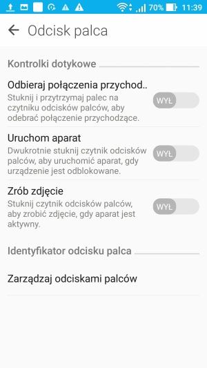 Asus ZenFone 3 czytnik