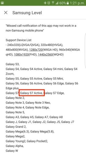 Galaxy S7 Active aplikacja