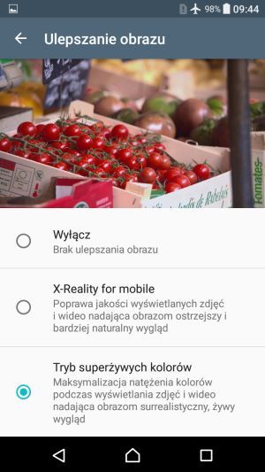 tryby obrazu
