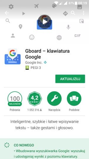 Klawiatura Gboard