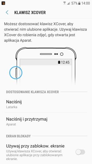 Galaxy Xcover 4 klawisz Xcover