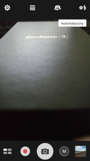 Asus Zenfone 3 aparat interfejs