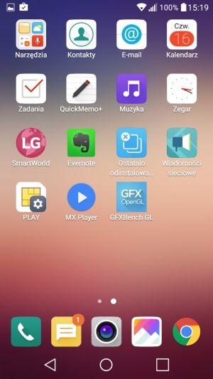 LG X Screen aplikacje