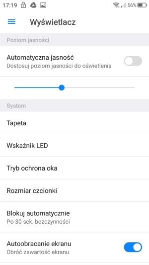 TP-Link Neffos X1 Lite wyświetlacz opcje