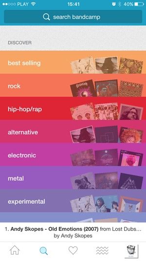 Bandcamp app 1