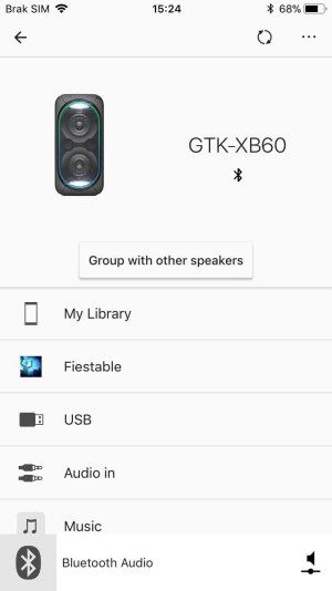 sony gtk xb60 aplikacja music center 2