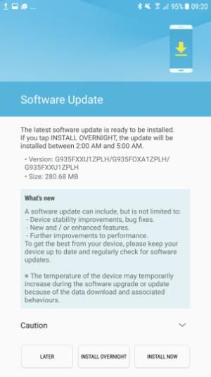 Galaxy S7 Android 7 beta