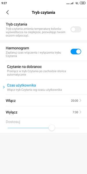 tryb czytania