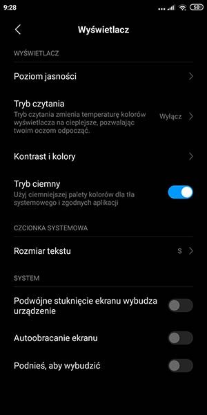 ciemny motyw