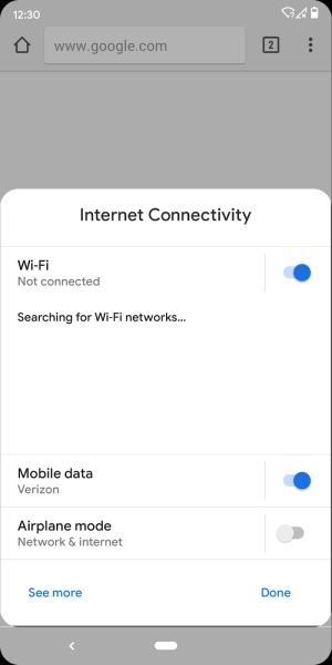Android 10 Wi-Fi