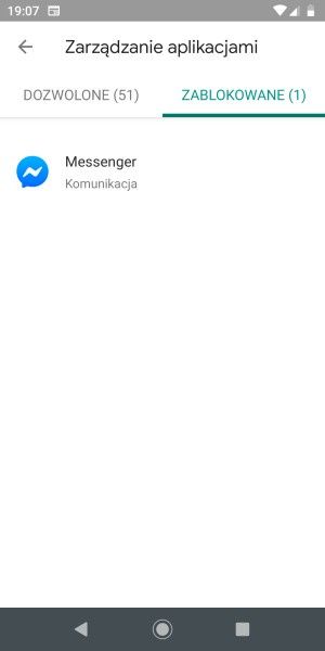 Google Family Link zarządzanie aplikacjami