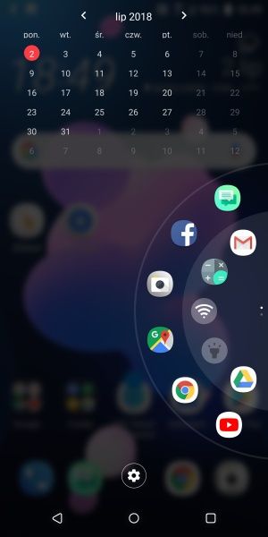 HTC U12+ panel szybkiego dostępu
