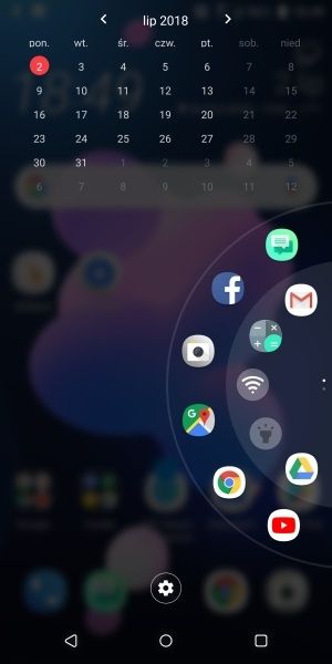 HTC U12+ panel Szybki dostęp