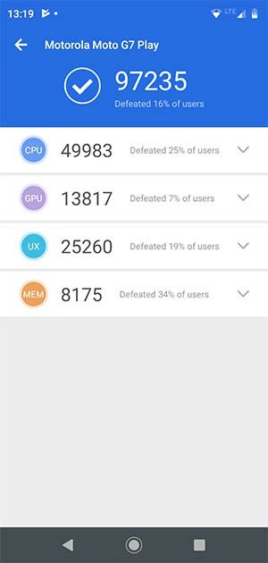 moto g7 play antutu