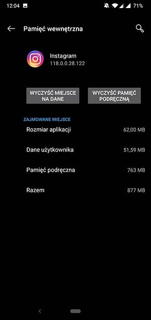 usuń aplikację z pamięci telefonu 3