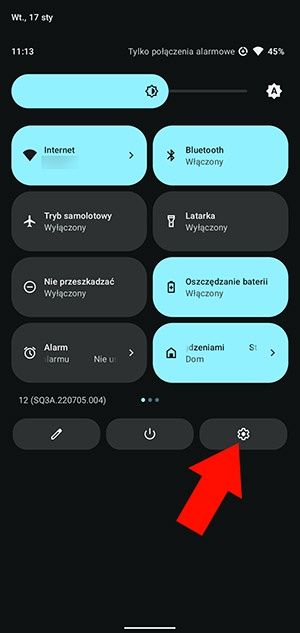 przypinanie aplikacji Android