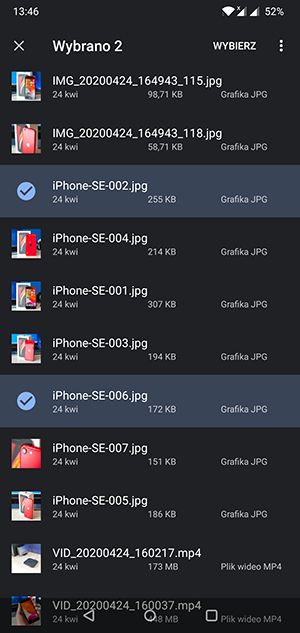 wybierz zdjęcia