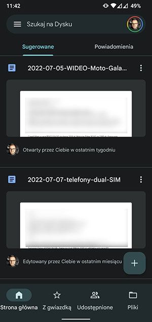 skanowanie dokumentów Dysku Google