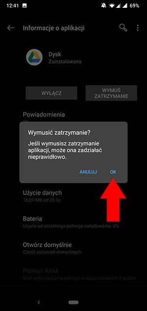 jak wyłączyć aplikację w telefonie Android 003