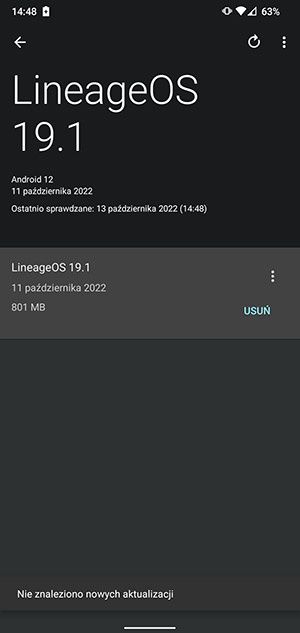 aktualizacja systemu