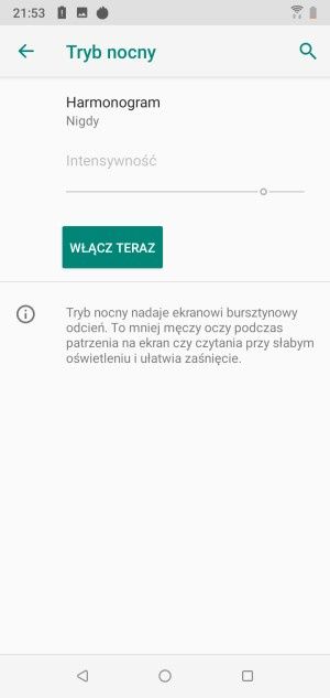 HTC Desire 19+ tryb nocny