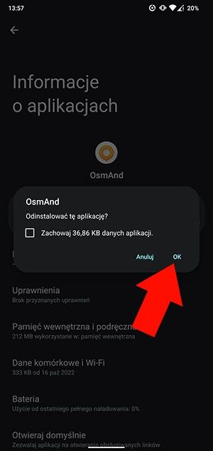 Usuwanie aplikacji z telefonu Android - sposób 2