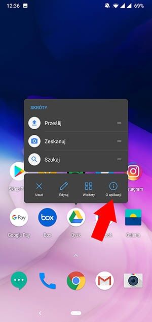 jak wyłączyć aplikację w telefonie Android 001