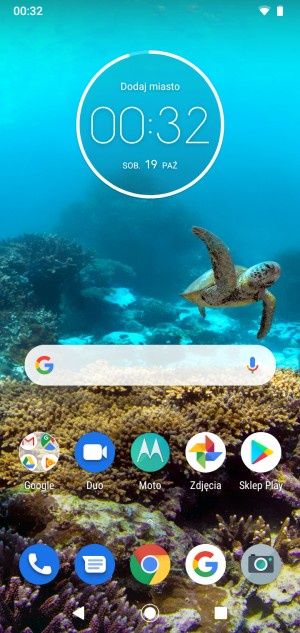 Motorola Moto G7 Power ekran główny