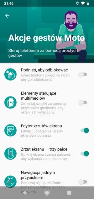 Motorola Moto G7 Power aplikacja Moto