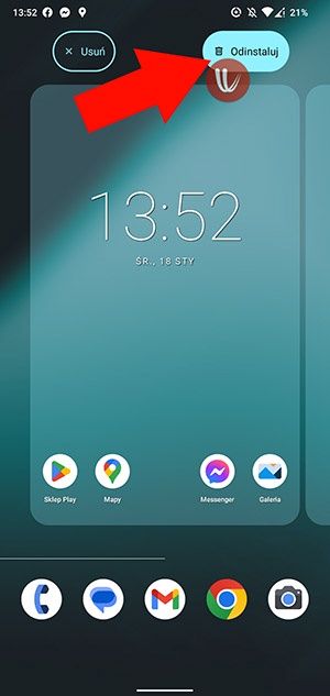 Usuwanie aplikacji z telefonu Android