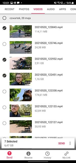 Send Anywhere app