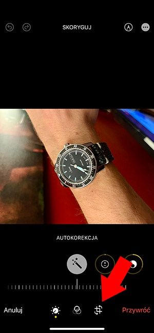 Obracanie zdjęć na telefonie iPhone