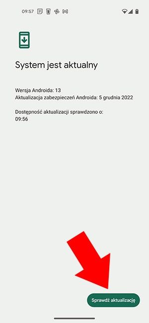 aktualizacja telefonu Google Pixel