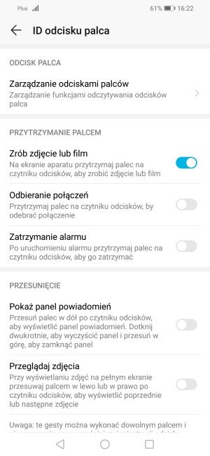 Honor 10 Lite czytnik