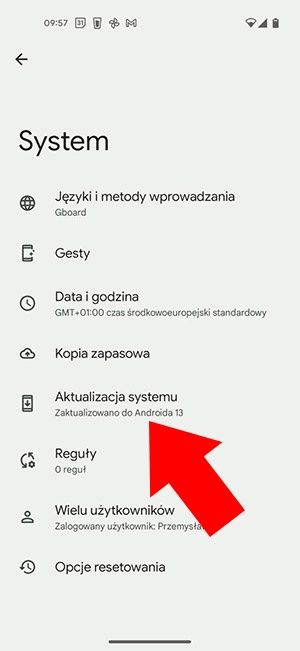 aktualizacja telefonu Google Pixel