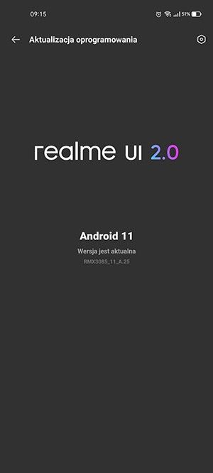 aktualizacja telefonu Realme z realme UI 2.0