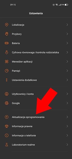 aktualizacja telefonu Realme z realme UI 2.0