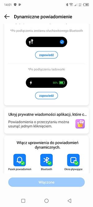 Dynamiczne powiadomienie