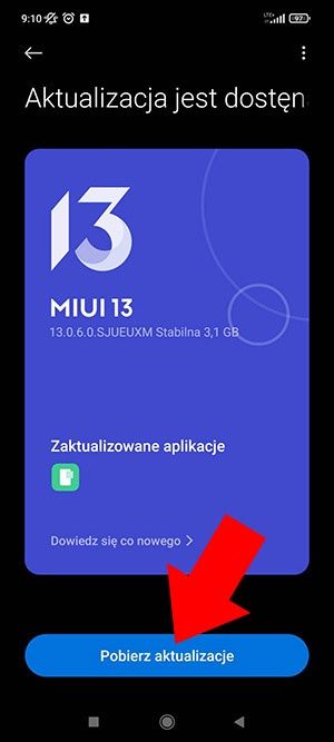 aktualizacja telefonu POCO
