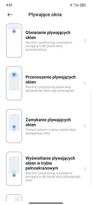 pływające okna