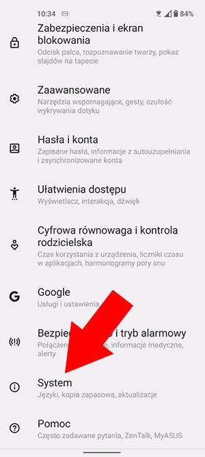 aktualizacja telefonu Asus