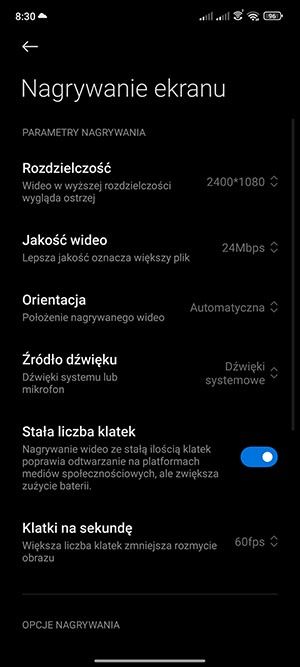 Nagrywanie ekranu