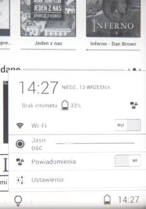 inkBook Onyx okienko WiFI