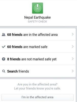 Facebook Safety Check