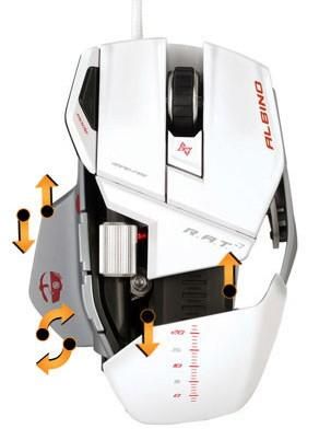 Myszka Mad Catz R.A.T. 7 Albino możliwości regulacji