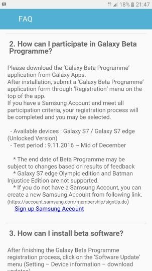 Beta testy Androida 7.0 Nougat dla Galaxy S7