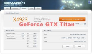 Nvidia GeForce GTX Titan karta graficzna wydajność 3DMark 11